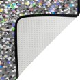 thumbnail image 5 of Dreamtimes Silver Glitter Rainbow Sparkles Non-Slip Area Rug Bling Floor Carpet Comfort Floor Mats Decor for Indoor Front Porch,Living Room, Bedroom,Kitchen, 36"x24", 5 of 5