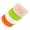 Green, White, Orange, Pink, variant on HOMEIORA 2 Pack Dough Scraper - Multi-Purpose Dough Cutter Bowl Scrapers Plastic Baking Tools for Cake, Cream, Butter, Batter