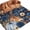 Dark blue, variant on 2x3 Ft Entryway Area Rug, Thanksgiving Kitchen Rug Runner Washable Floor Mat, Fall Pumpkin Flowers Branches Leaves Birds Non Slip Indoor Door Mat Throw Carpet for Bathroom Living Room Bedroom