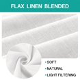 thumbnail image 4 of Faux Linen Curtains 96 inch Length 2 Panels Set 52" x 84" - Neutral, 4 of 5