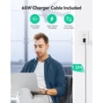 thumbnail image 4 of Cargador TECKNET USB C 65W PD 3.0 GaN tipo C con cable de 1,5 m, 4 of 7
