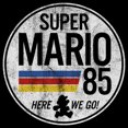 thumbnail image 2 of Men's Nintendo Super Mario Retro Rainbow Ring  Graphic Tee Black 2X Big Tall, 2 of 3