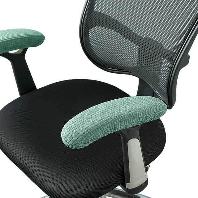 Office Chair Arm Covers Polyester Fiber Reliable Material 9-15in Easy Cleaning