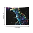 thumbnail image 6 of Kdxio colorful flames dinosaur Wall Hanging Tapestries Banner For Bedroom College Dorm Home Living Room Party Decor 29X37 In, 6 of 8