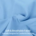 thumbnail image 2 of 2 Pack King Brushed Microfiber Pillow Shams with 2" Flange, Super Soft and Cozy, Wrinkle, Fade, Stain Resistant Sham, Sky Blue, 20x36 inches, 2 of 8