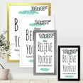 thumbnail image 4 of Designart 'Believe In Yourself Quote On White' Traditional Framed Art Print, 4 of 4