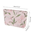 thumbnail image 2 of Unique Bargains 1 Pc Vintage Tulip Makeup Bag Polyester Pink Large, 2 of 5
