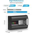 thumbnail image 2 of Batería Amityke 3,65 V 6040 mAh para Ring Doorbell, paquete de 2, 2 of 8