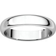 thumbnail image 4 of 4mm Half Round Band in 10k White Gold - Size 7, 4 of 9
