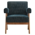 thumbnail image 5 of Modway Lyra Upholstered Modern Heathered Fabric Armchair in Azure, 5 of 9
