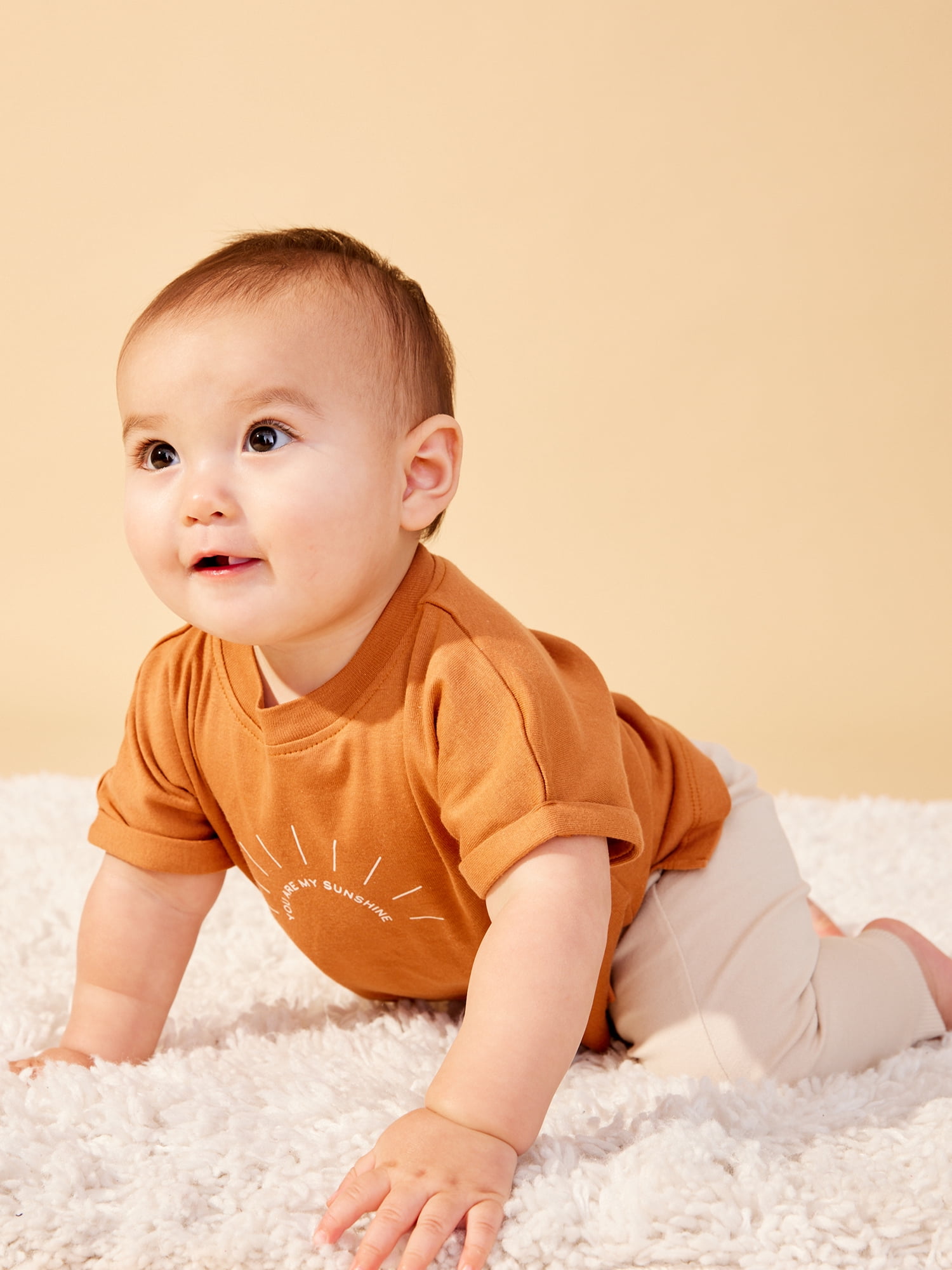Little Star Organic Baby Boy 6Pc Mix and Match Outfit Set, Palm