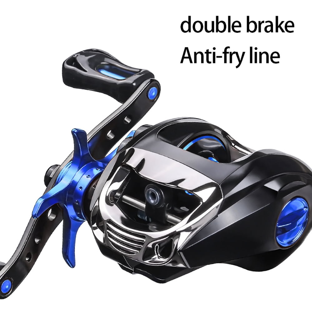 All Metal Baitcasting Reel For Freshwater/Saltwater Carp Fishing  4.9/1/5.2/2.1 Spinning, Double Brake, Smooth Casting 231101 From You09,  $8.75