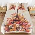 thumbnail image 6 of 3 Pcs Soft Bedding Set, Includes 1 Duvet Cover with Zipper And 2 Pillow,Shams Eiffel Tower Twin(86"x70"), 6 of 8