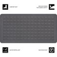 thumbnail image 4 of Better Homes & Gardens Gel Comfort Fallon Collection Gray Stone 20" x 39" Anti-Fatigue Kitchen Mat, 4 of 7