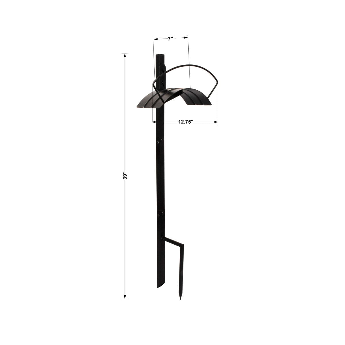 Expert Gardener 125 Ft Metal Hose Holder Post with Weather-Resistant Coating