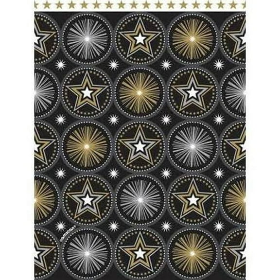 Various Glitter Starz Plastic Tablecloth, One Size, Other Color