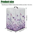 thumbnail image 7 of ZIATUBLES Juicer Machine Dust Cover Foldable Canvas Stain Resistant Appliance Cover for Home Kitchen Counter Decor Accessories Easy to Clean, Lilac Butterfly Dragonfly Flower, 8 "W x 8 "D x 17 "H, 7 of 7