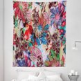 thumbnail image 1 of Colorful Tapestry, Colorful Floral Art Bird Feather Patterns and Leaves Art Print, Fabric Wall Hanging Decor for Bedroom Living Room Dorm, 5 Sizes, Green Blue Red, by Ambesonne, 1 of 1