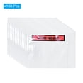 thumbnail image 3 of Uxcell 4.5x6" Clear Packing List Envelope, 100 Pack Self-Adhesive Side Loading Invoice Label Pouch Sleeves, 3 of 6