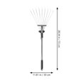 thumbnail image 2 of Miangastore Râteaux à Gazon en Acier Inoxydable Outils de Jardin Pratiques, 2 of 9