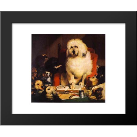 Laying Down The Law 20x24 Framed Art Print By Edwin Henry Landseer - 