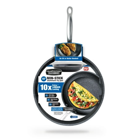 Granitestone - Non-Stick Frying Pan - Gray/Silver