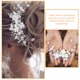 thumbnail image 2 of Tocado de novia con perla, hojas y flores para mujer, 2 of 5