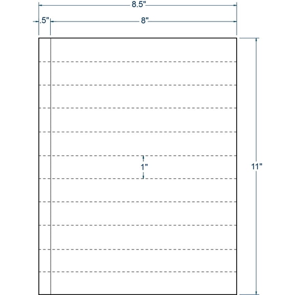 Compulabel 312906, Transcription Label 8 X 1 For All Laser & Inkjet Printers