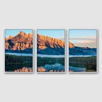 IDEA4WALL Framed Canvas Wall Art for Living Room, Bedroom Beautiful Nature Norway Landscape Canvas Prints for Modern Home Decoration Ready to Hang - 24"x36"x3 Panels