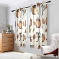 thumbnail image 2 of Yayeee Window Curtains Set of 2 for Living Room Light Filtering 63"x42", Fall Leaves, 2 of 7