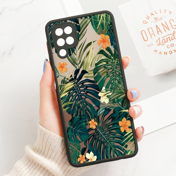 Phone Case For Samsung A54 5g A23 A34 A05S A52 A53 A32 A14 A13 A72 Case galaxy S21 S20 FE S22 S23 S24 Ultra Plant Flower Cover OC80 A55(5G)