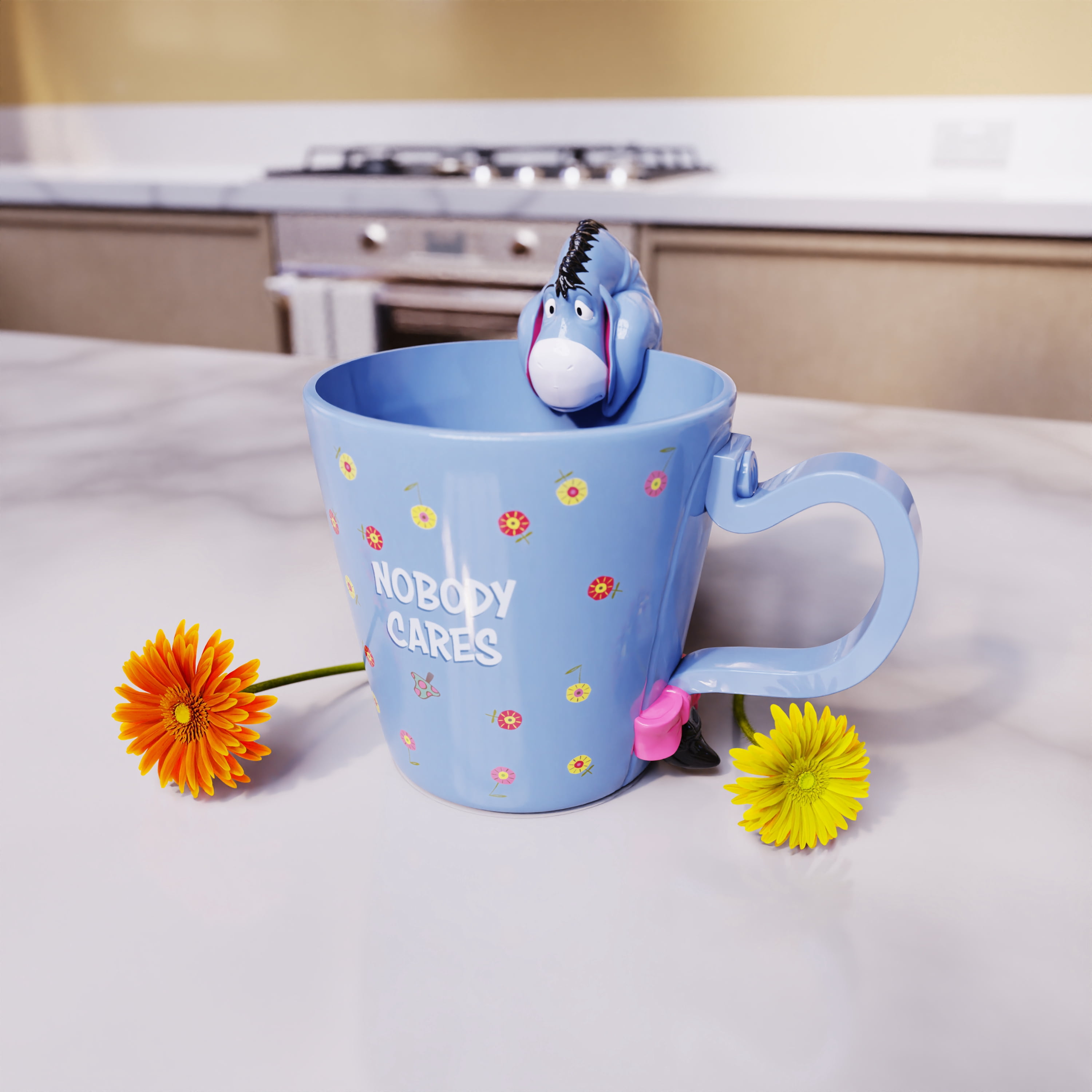 Zak Designs Eeyore Sculpted Ceramic Mug 12.5oz - Disney Winnie the Pooh Collectible