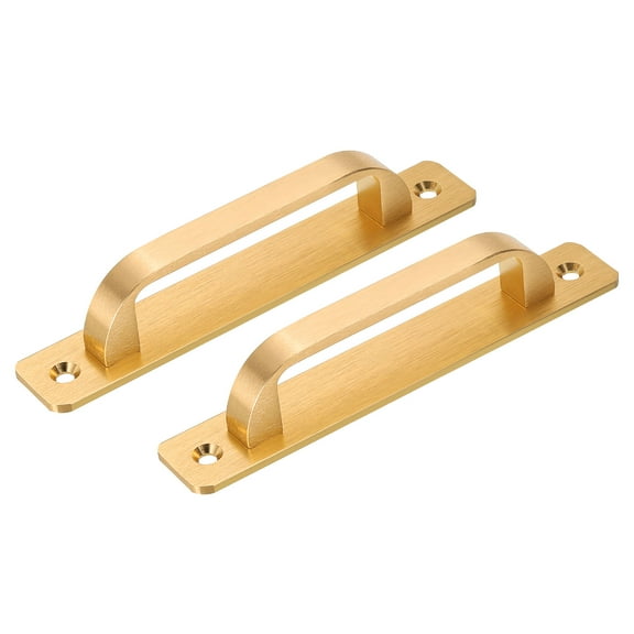 2 Pack Barn Door Handle, 5.79 Door Pull Handles, Patio Gate Handle, Gold