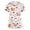 White, variant on Kixjoy Scrubs for Women Tops Oversized Casual Animal Printed Nurse Scrubs V Neck Stretchy Short Sleeve Shirt Lightweight Medical Womens Uniform Tops with Pockets, Beige 3XL