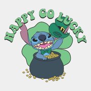 Juniors Lilo & Stitch Go Happy Go Lucky T Shirt