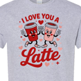 thumbnail image 4 of Inktastic I Love You a Latte Valentines Coffee Love T-Shirt, 4 of 5