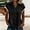 Black, variant on Going Out Tops Lace Crochet Cap Sleeve Casual Henley Blouses Vacation Relaxed Fit Beach Womens Shirts