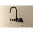 thumbnail image 2 of Kingston Brass Wall-Mount Clawfoot Tub Faucets With Oil Rubbed Bronze AE3T5, 2 of 5