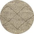 thumbnail image 1 of Ahgly Company Indoor Round Abstract Golden Blonde Gold Abstract Area Rugs, 3' Round, 1 of 6