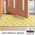 thumbnail image 3 of Yellow Lemon Fruit Dots LightYellow Pattern Door Rugs,Washable Non Slip Door Mats Indoor,Decorative Door Mats,Entry Mat Indoor for Entrance,Bedroom,Kitchen,Bathroom,17"x30", 3 of 6