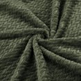 thumbnail image 6 of PiccoCasa Flannel Fleece Throw Blanket for Bed or Couch, Army Green 59" x 78", 6 of 8