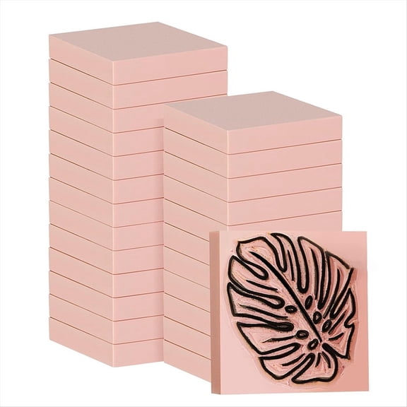 24 Pcs 2 X 2inch Rubber Carving Blocks Linoleum for Printmaking, Stamp Making, DIY Cra pwm25