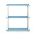 thumbnail image 2 of Furinno Turn-N-Tube Organisateur de Rangement Présentoir à 3 Niveaux, Bleu Pâle/blanc, 2 of 6