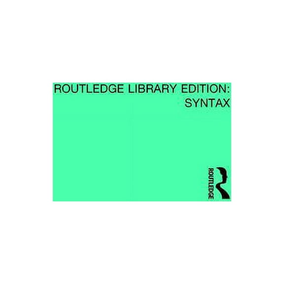 Routledge Library Editions: Syntax An Introduction to Transformational Syntax, (Paperback)