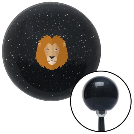 American Shifter Lion Head Black Metal Flake Shift Knob with M16 x 1.5 Insert Shifter Auto Manual Brody