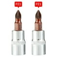 thumbnail image 1 of Bgsha 2PCS Socket Drive Wrench PH1 PH2 PH3 PZ1 PZ2 PZ3 Cross Screwdriver Bits 1/4inch, 1 of 6