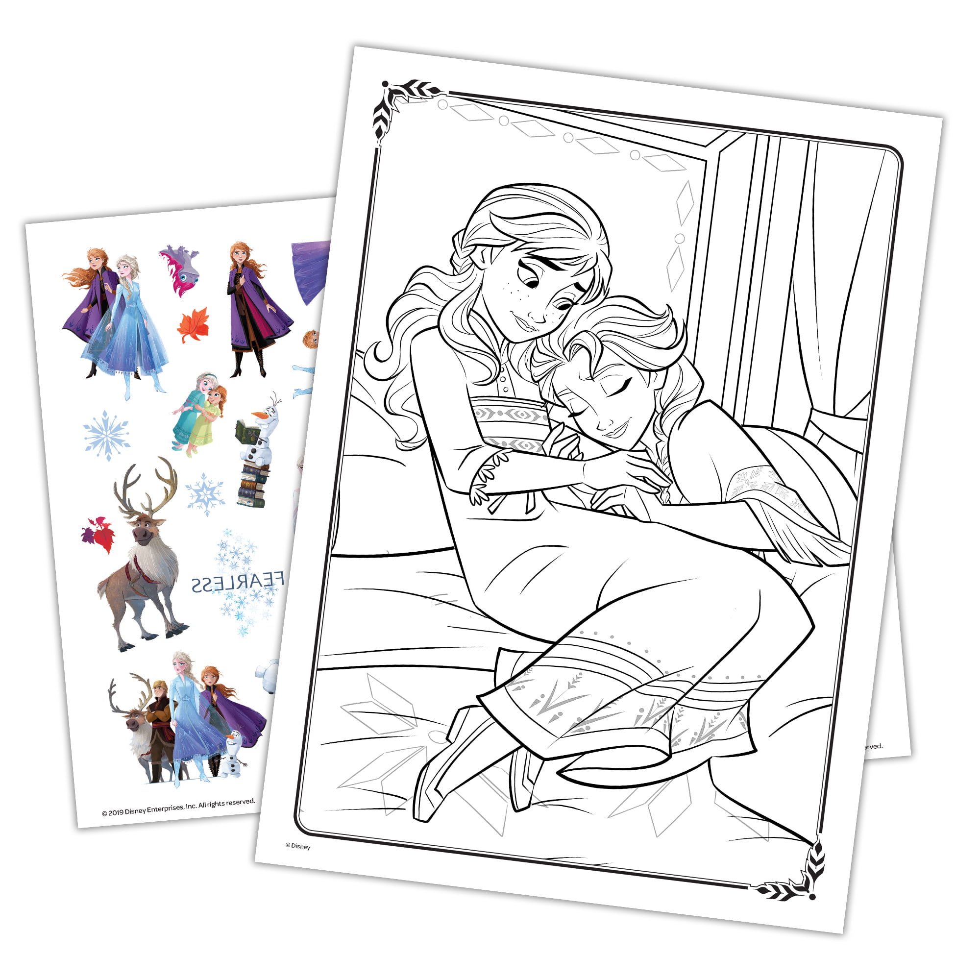 Disney Frozen (1 OF 4 different designs) Anna&Elsa Blue Coloring Book –  nannysclosetbestdeals