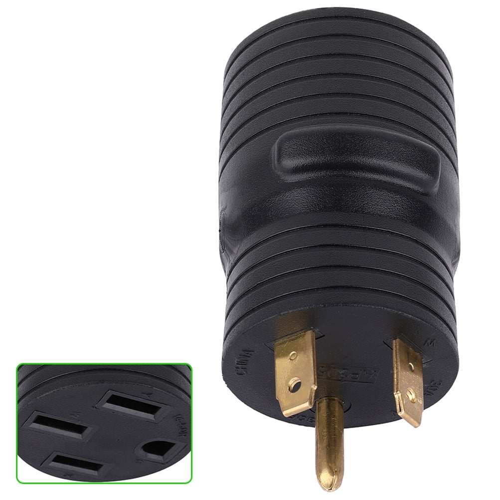 CCIYU RV Camper Trailer Power Cord Adapter Round 30AMP Male to 50AMP