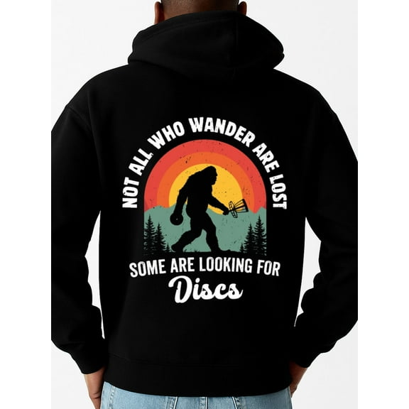 Bigfoot Disc Golf hoodies & sweatshirt golf for men regular fit black sutumn clothes hoodies aesthetic thrilling funny Classic Unisex Shirt Printed tshirts Casual Unisex Shirt Cotton tshirts