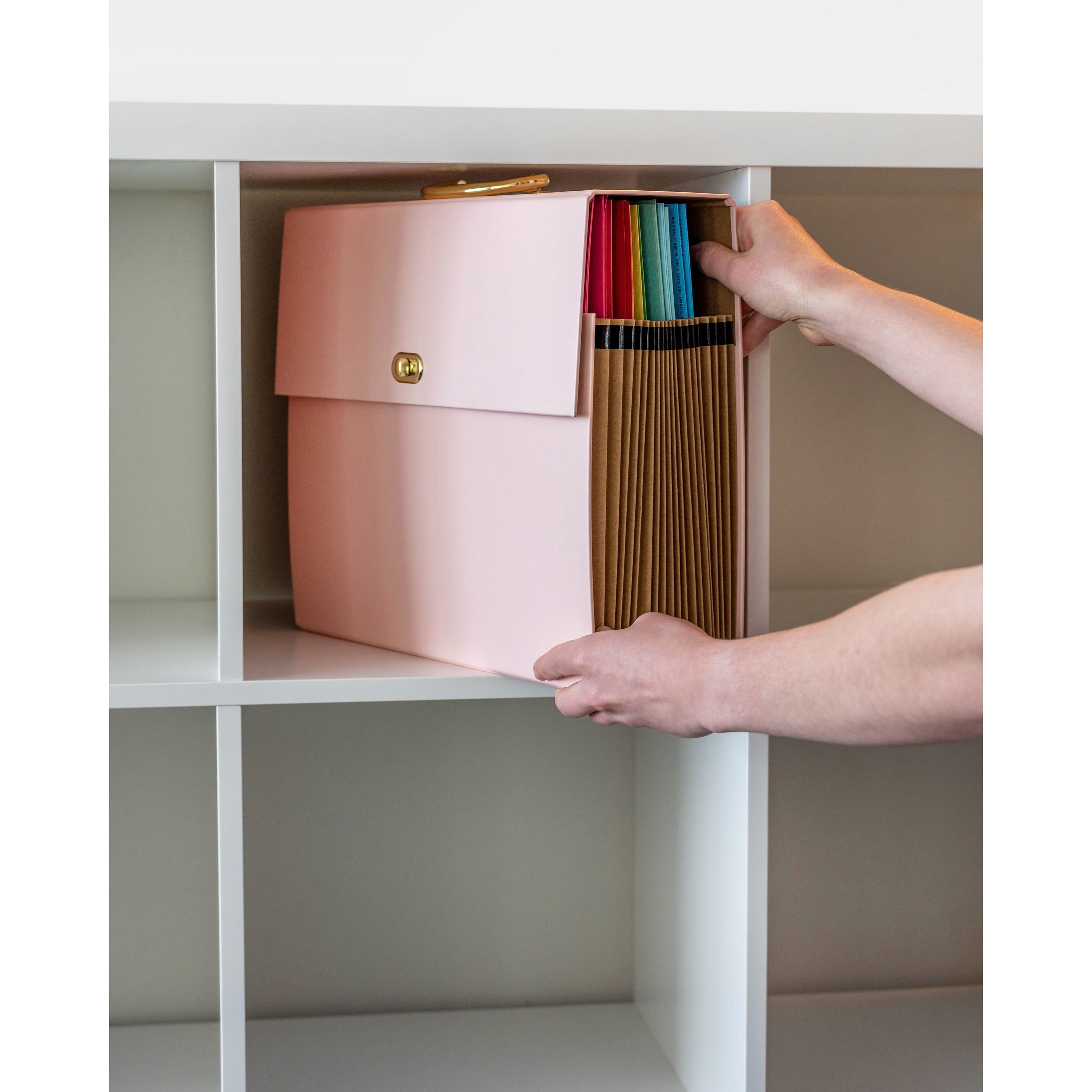 We R Accordion Paper Storage 12"X12"-Pink